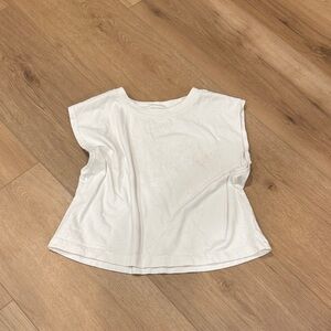 American Eagle White Sleeveless Women's Tshirt Top
